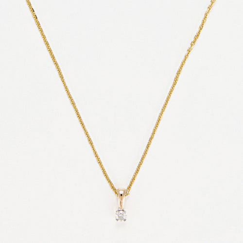 Pendentif "Mon Diamant Pm" Diamant: 0,05Ct/1 - Or Jaune 750/1000