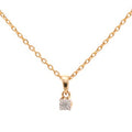 Pendentif "Brillantine"  Diamant :0,01Ct/1 - Or Jaune 750/1000