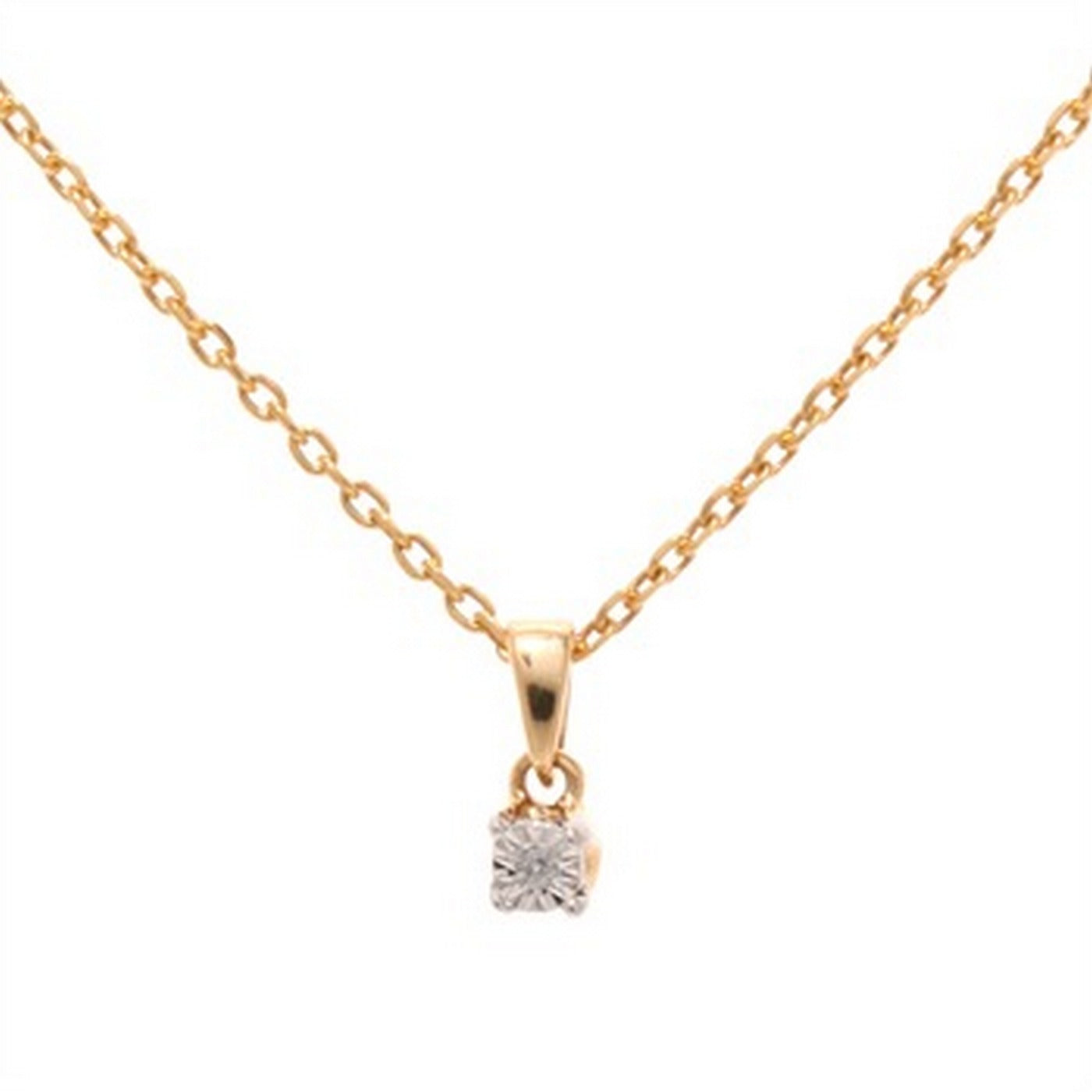 "Brillantine" Diamond Pendant: 0.01Ct/1