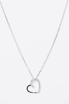 "Precious Heart" Diamond Pendant: 0.05/18 - White Gold 375/1000