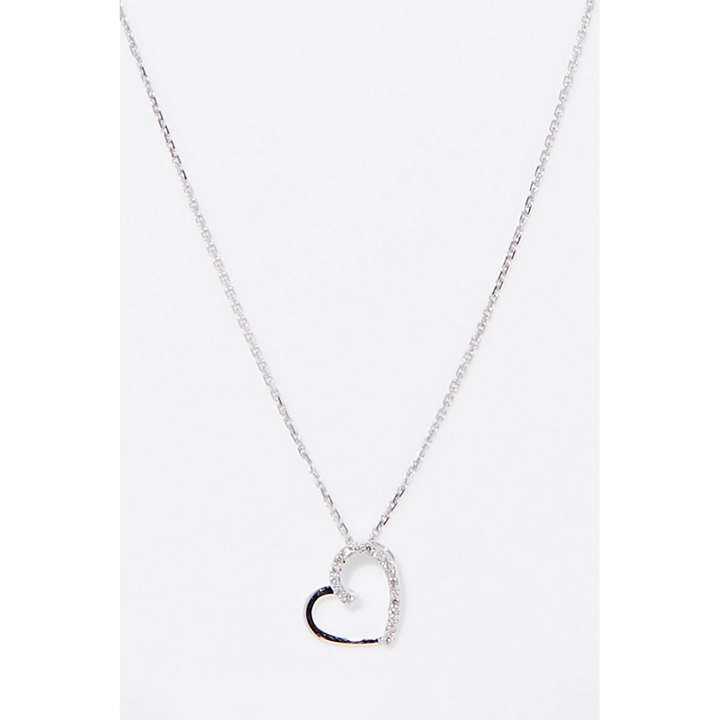 "Precious Heart" Diamond Pendant: 0.05/18 - 375/1000 White Gold