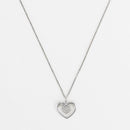 Pendentif "Coeur Tendresse" - Or Blanc 375/1000