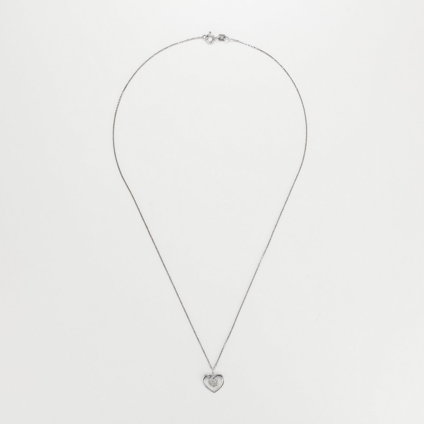 "Tender Heart" Pendant - 375/1000 White Gold