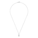 Pendentif "Mini Trilogy" Diamant 0,02Ct/3 - Or Blanc 375/1000