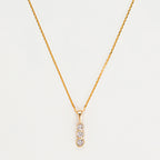 Pendentif "Mini Trilogy" Diamant 0,02Ct/3