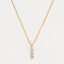 Pendentif "Mini Trilogy" Diamant 0,02Ct/3 - Or Jaune 375/1000