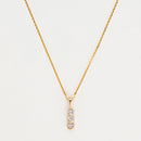 Pendant "Mini Trilogy" D0,02Ct/3 - Yellow Gold 375/1000