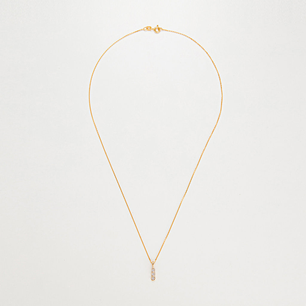 Pendentif "Mini Trilogy" Diamant 0,02Ct/3