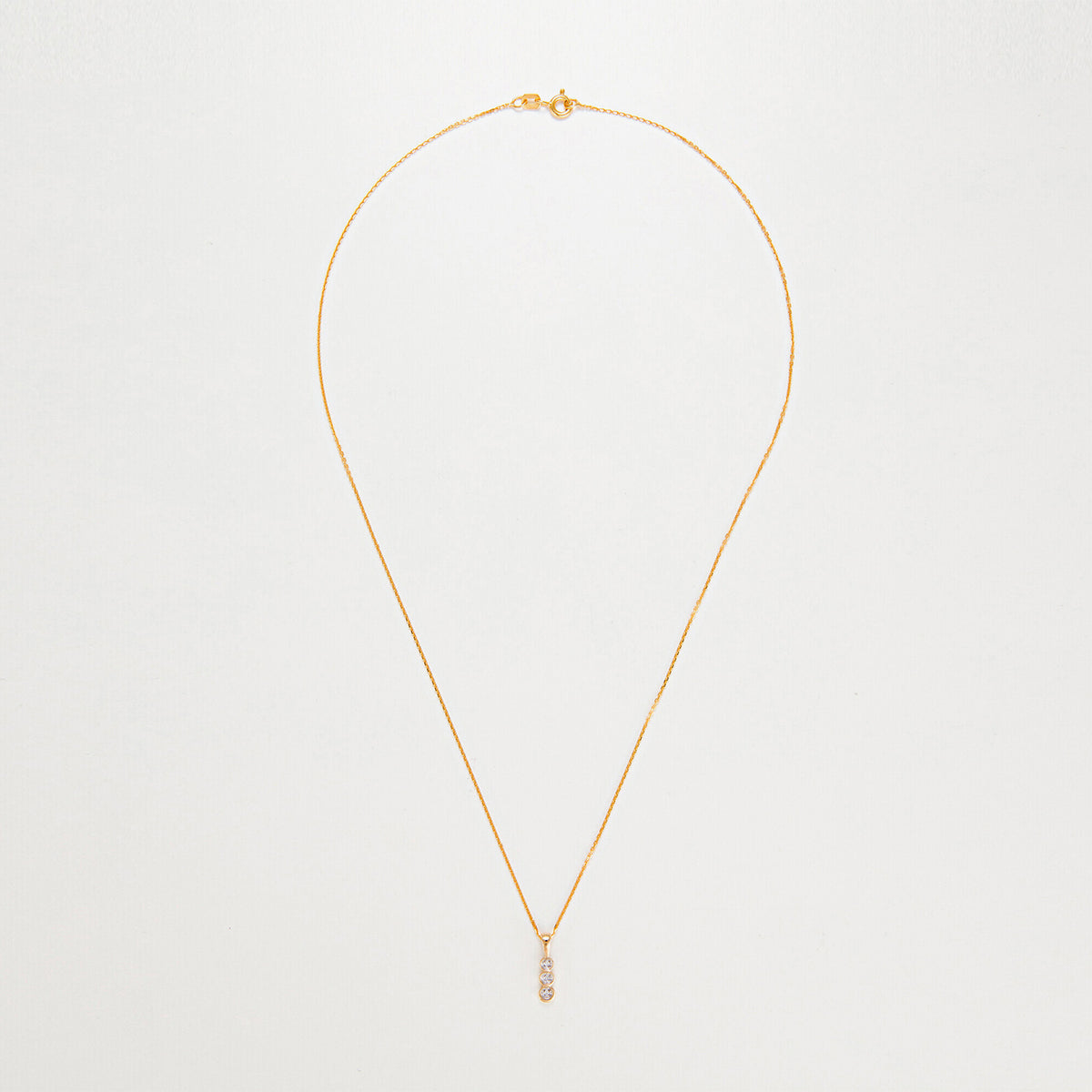Pendentif "Mini Trilogy" Diamant 0,02Ct/3