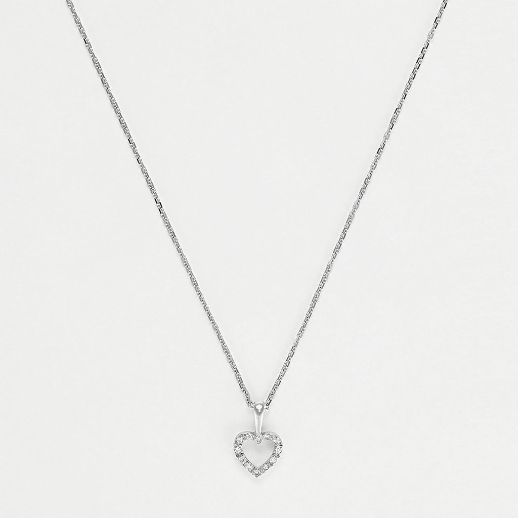 Pendentif "Mini Coeur"  D:0,04Ct/12