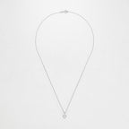 Pendentif Or Blanc 375/1000 "Mini coeur" D:0,04ct/12
