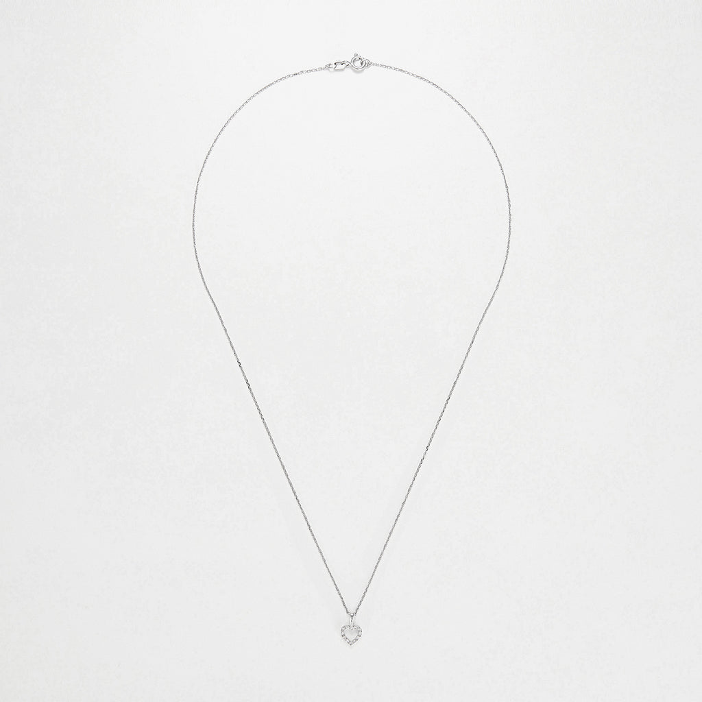 Pendentif "Mini Coeur"  D:0,04Ct/12