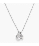 Pendentif "Noeud Elegance" - Diamant :0,035Ct/8 - Or Blanc