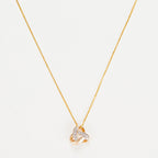 Pendentif "Noeud Elegance" Diamant :0,04Ct/8
