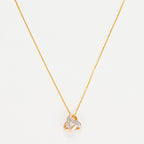 Pendentif "Noeud Elegance"  Diamant :0,04Ct/8