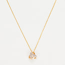 Pendant "Noeud Elegance" D0,04Ct/8 - Yellow Gold 375/1000