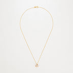 Colgante "Nudo Elegancia" D0.04Ct/8 - Oro amarillo 375/1000
