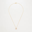 Pendant "Noeud Elegance" D0,04Ct/8 - Yellow Gold 375/1000