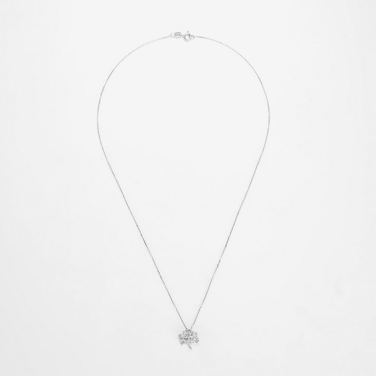 "Arbol De La Vida" Pendant 0.03Ct/7 - White Gold