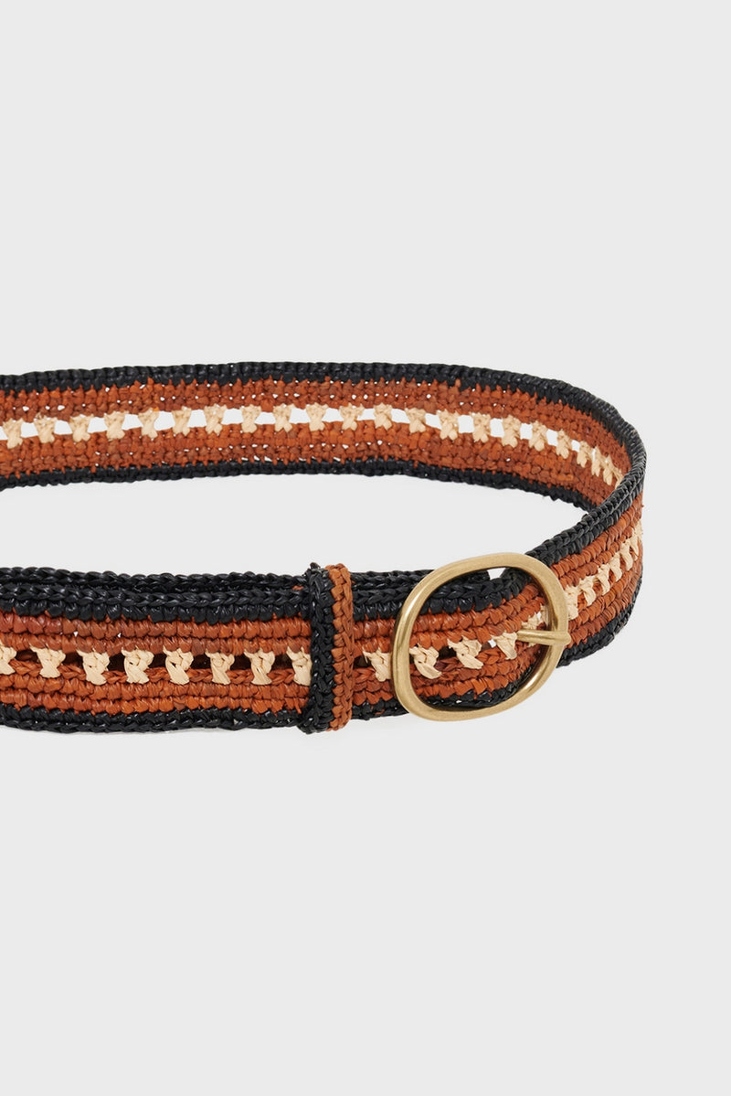 Ceinture Paloma - Ecru/Noir