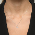 Pendentif "Poire Deluxe" D0,05/19 - Or Blanc 375/1000