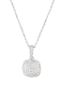 The One" pendant Diamonds 0.15/62 - Gold Blanc 375/1000