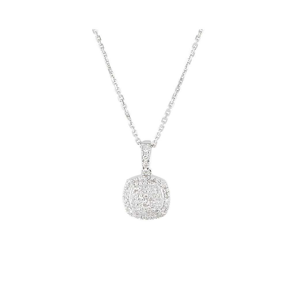 Pendentif "The One" Diamants 0,15/62 - Or Blanc 375/1000