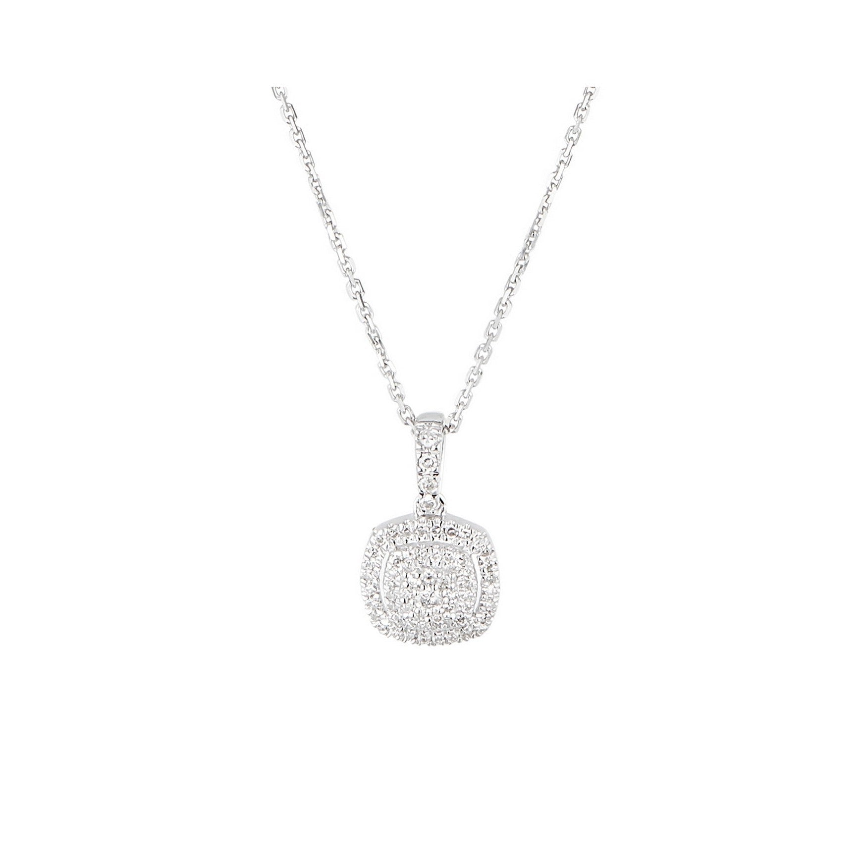 Pendentif "The One" Diamants 0,15/62 - Or Blanc 375/1000
