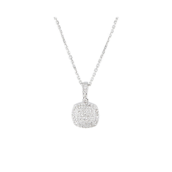 Pendentif "The One" Diamants 0,15/62 - Or Blanc 375/1000