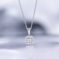 Pendentif "Carrie" Diamants 0,17/16 - Or Blanc 375/1000