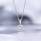Pendentif "Carrie" Diamants 0,17/16 - Or Blanc 375/1000