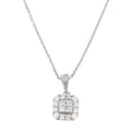 "Carrie" Pendant, 0,17/16 Diamonds - 375/1000 White Gold