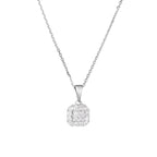 Pendentif "Carrie" Diamants 0,17/16 - Or Blanc 375/1000