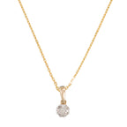 Pendentif "Idylle" Diamants 0,06/9 - Or Jaune 375/1000
