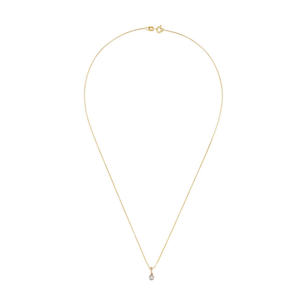 Pendentif "Idylle" Diamants 0,06/9 - Or Jaune 375/1000