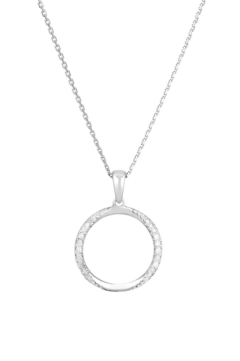 Ciondolo "Ode À La Vie" Diamanti 0,10/22 - Oro Bianco 375/1000