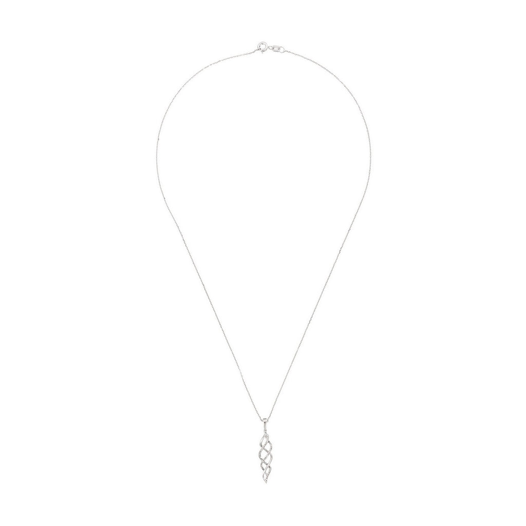 Pendentif "L'Enchantement" D0,07/37 - Or Blanc 375/1000