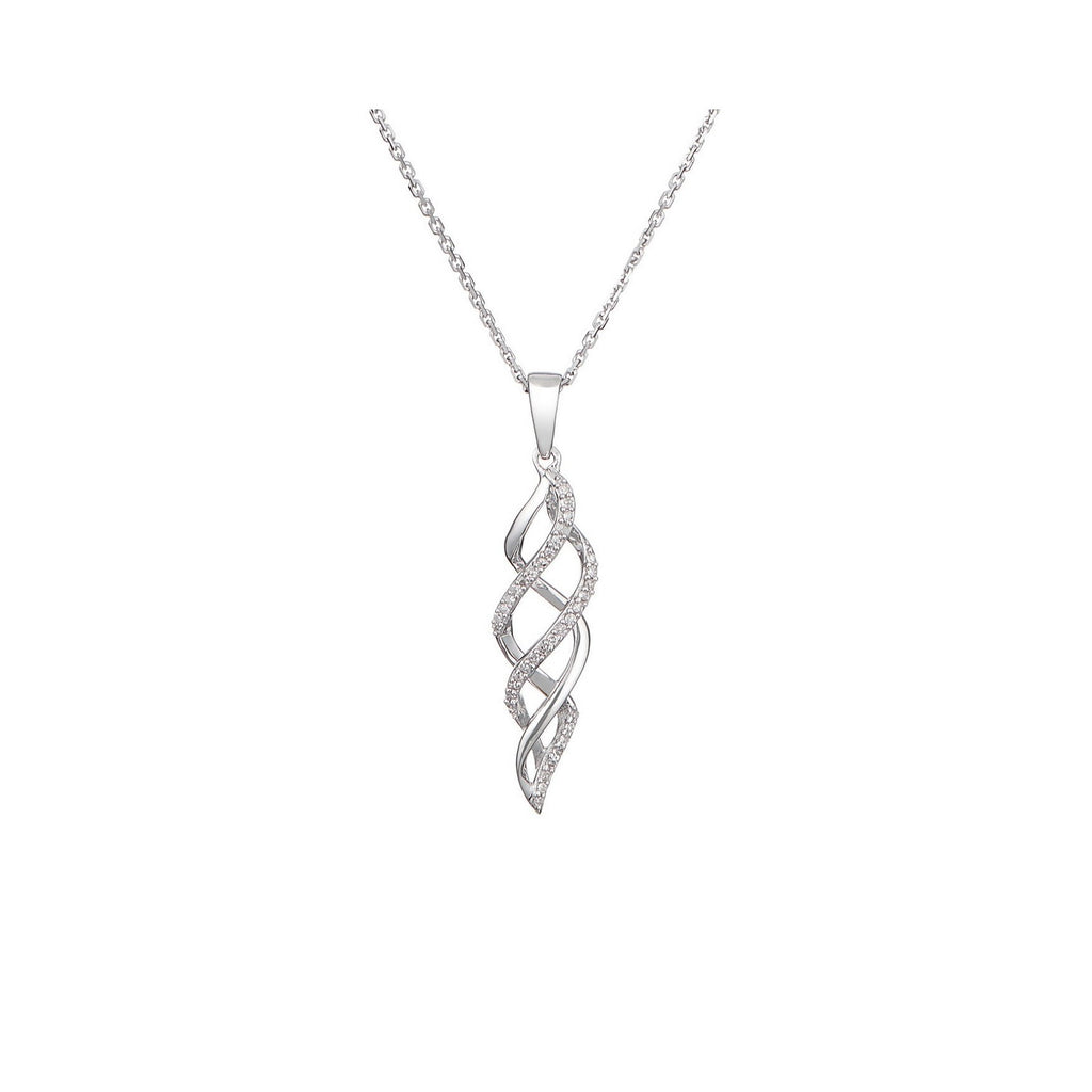Pendentif "L'Enchantement" Diamants 0,07/37 - Or Blanc 375/1000