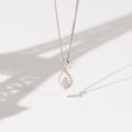 "Luna" Pendant, 0,07/22 Diamonds - 375/1000 White Gold