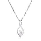 "Luna" Pendant, 0,07/22 Diamonds - 375/1000 White Gold