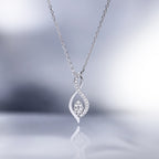 Pendentif "Luna" Diamants 0,07/22 - Or Blanc 375/1000
