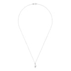 "Luna" Pendant, 0,07/22 Diamonds - 375/1000 White Gold