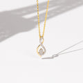 "Luna" Pendant, Diamonds 0,07/22 - 375/1000 Yellow Gold