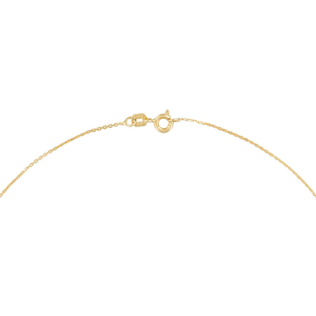 "Luna" Pendant, Diamonds 0,07/22 - 375/1000 Yellow Gold