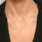 Pendentif "Luna" Diamants 0,07/22 - Or Jaune 375/1000
