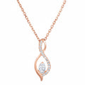 "Luna" Pendant with Diamonds 0.07/22 - 375/1000 Rose Gold
