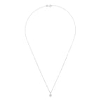 Pendentif "Bombe" Diamant 0,02/8 - Or Blanc 375/1000