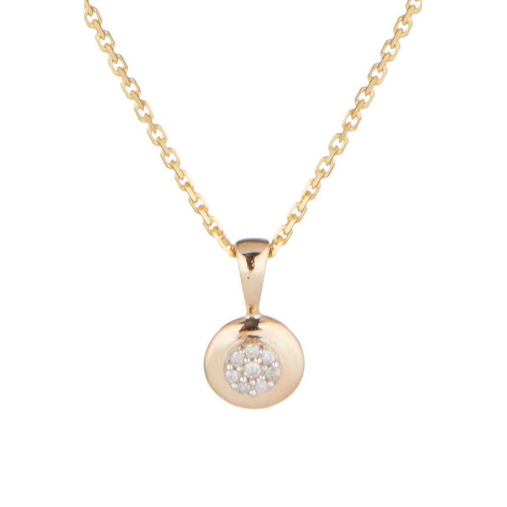 "Bomb" Pendant with 0.02/8 Diamonds - 375/1000 Yellow Gold