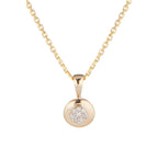 "Bomb" Pendant with 0.02/8 Diamonds - 375/1000 Yellow Gold