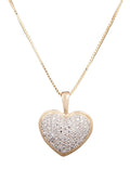Pendentif Coeur Diamants 0,04/27